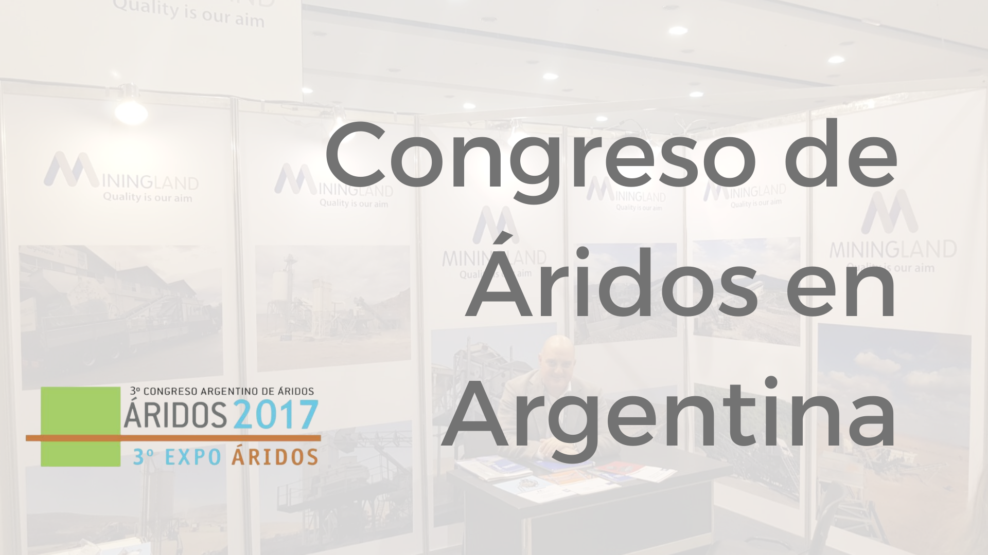 Congreso de áridos en Argentina